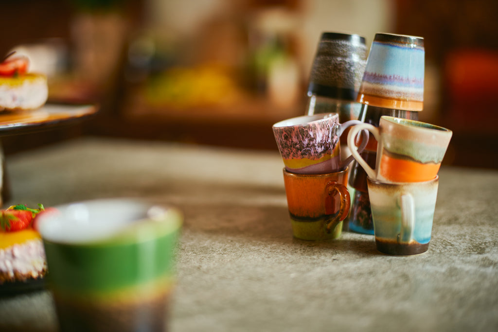 Espresso Tassen "Retro" (4er Set)