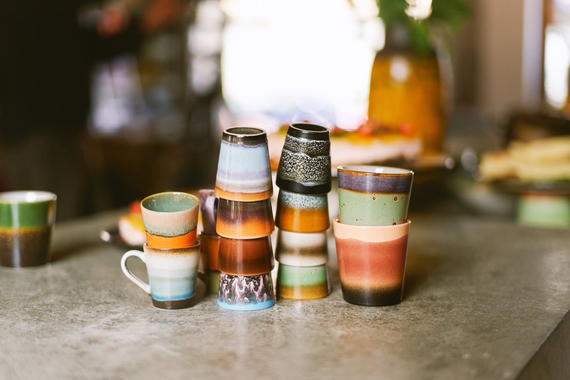 Espresso Tassen "Retro" (4er Set)
