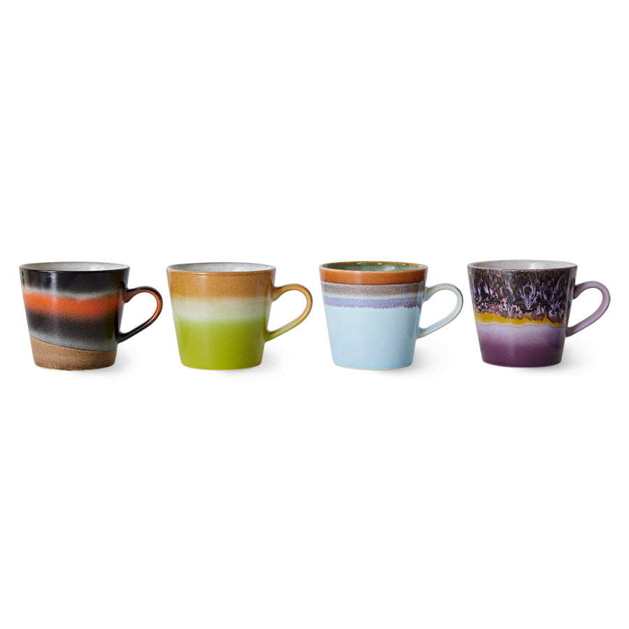 Cappuccino Tassen "Solid" (4er Set)
