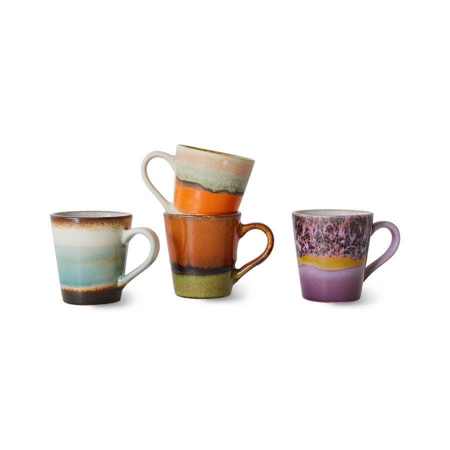 Espresso Tassen "Retro" (4er Set)