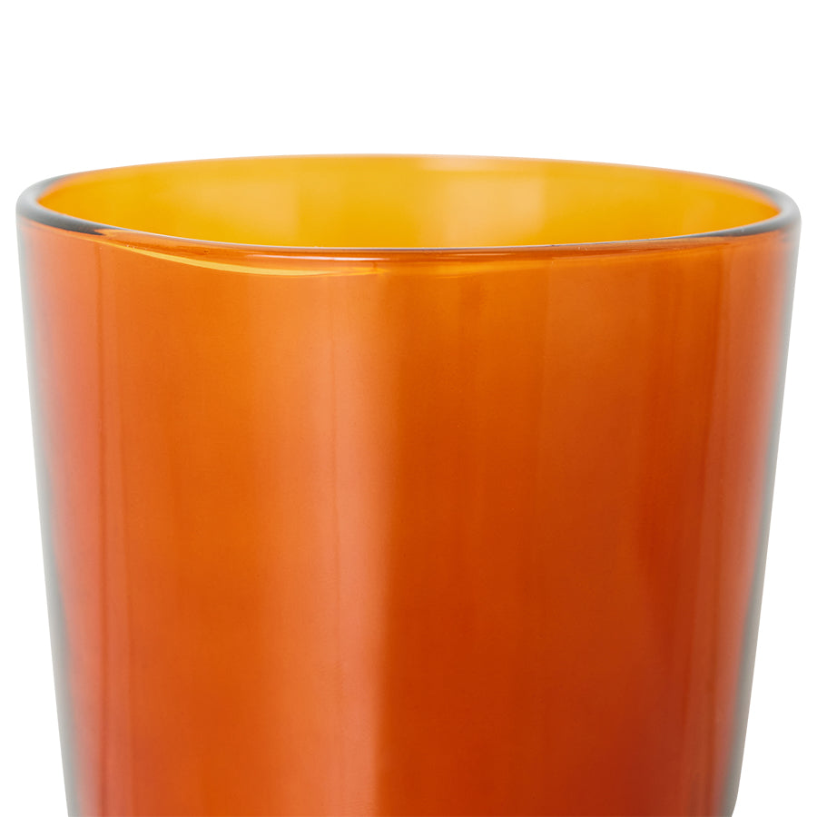 Tee Gläser "Amber Brown" (4er Set)